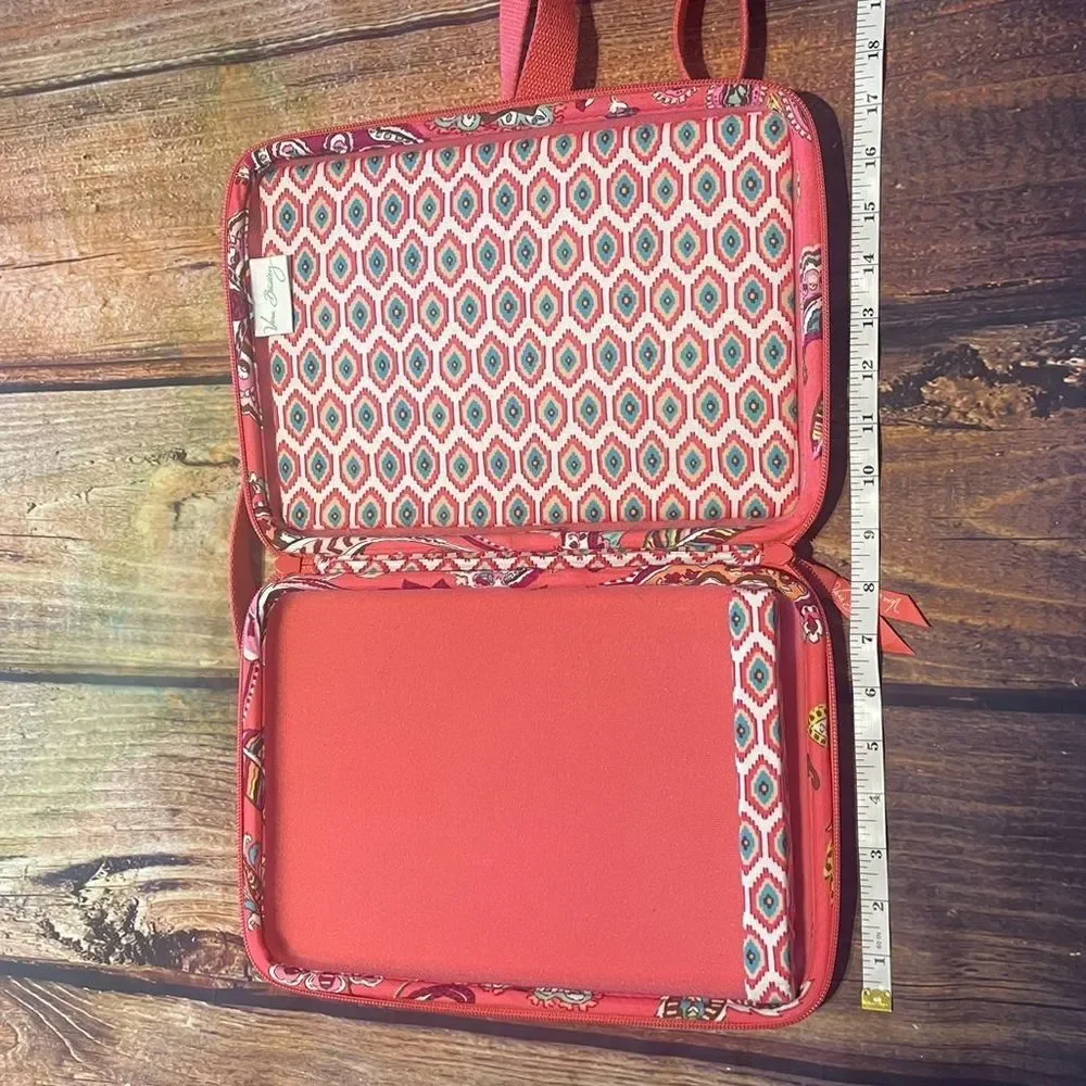 Vera Bradley Call Me Coral Crossbody Tablet Case Paisley Multicolor Cotton